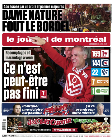 Le Journal de Montréal - 30 Avril 2025