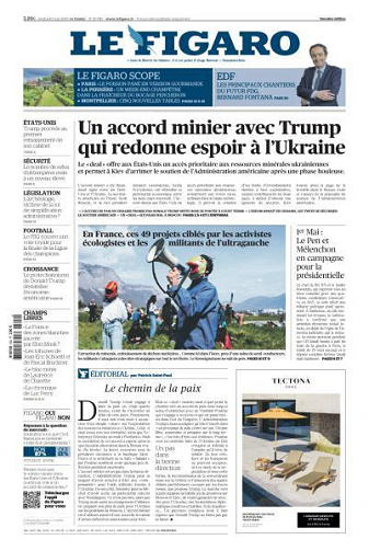 Le Figaro du Vendredi 2 Mai 2025
