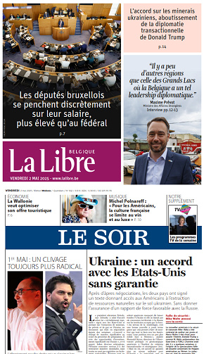 Le Soir + La Libre - 2 Mai 2025