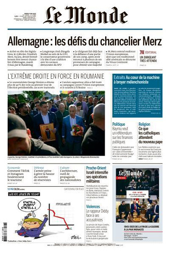 Le Monde du Mardi 6 Mai 2025