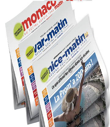 Pack Journaux Groupe Nice-Matin (8 éditions) - 7 Mai 2025