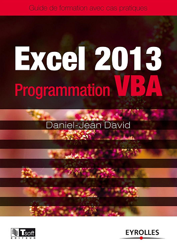 Daniel-Jean David - Excel 2013 - Programmation VBA: Guide de formation avec cas pratiques (Les guides de formation Tsoft)