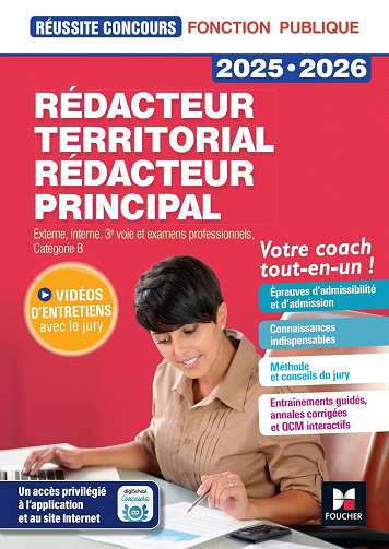 Michaël Mulero, Christine Drapp - Réussite Concours - Rédacteur territorial/principal - 2025-2026 - Préparation complète (2025)