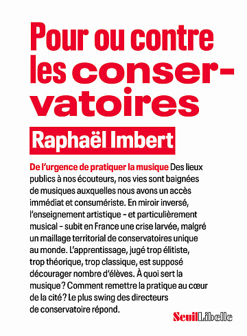 Pour ou contre les conservatoires - Raphaël Imbert (2023)