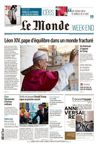 Le Monde du Samedi 10 Mai 2025