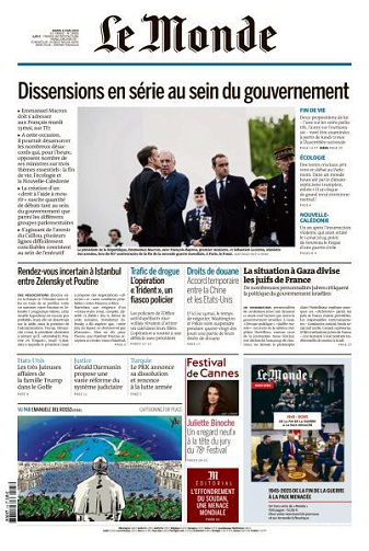 Le Monde du Mardi 13 Mai 2025