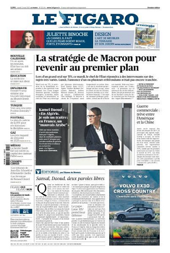 Le Figaro du  Mardi 13 Mai 2025