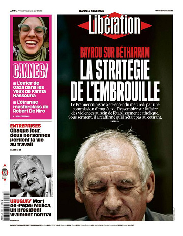 Libération du Jeudi 15 Mai 2025