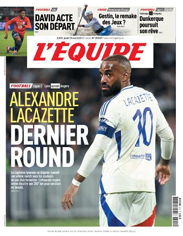 L’equipe du Jeudi 15 Mai 2025