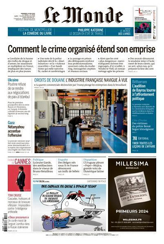 Le Monde du Vendredi 16 Mai 2025