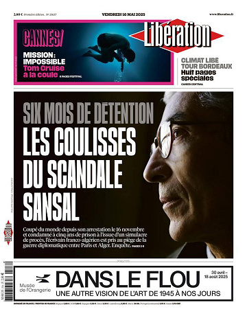 Libération du Vendredi 16 Mai 2025