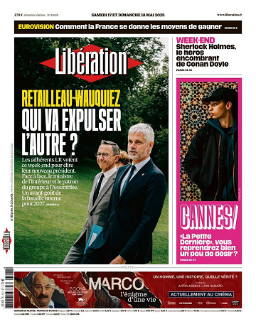 Libération du Samedi 17 et Dimanche 18 Mai 2025