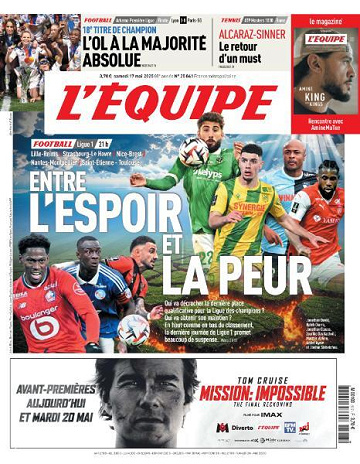 L’equipe du Samedi 17 Mai 2025