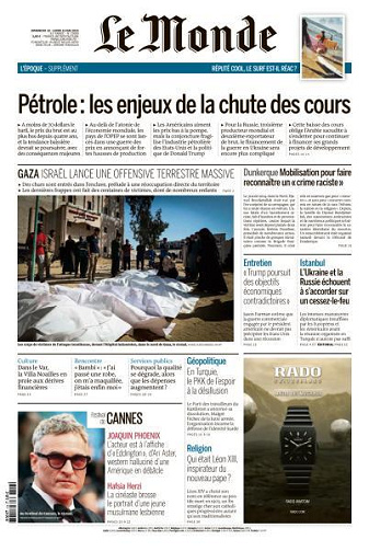 Le Monde du Dimanche 18 et Lundi 19 Mai 2025