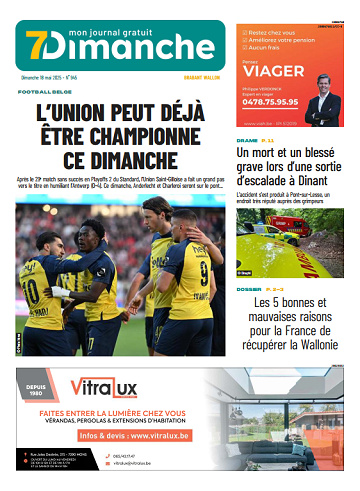 Pack Journaux Belges Du Dimanche 18 Mai 2025