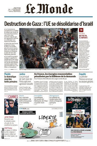 Le Monde du Jeudi 22 Mai 2025