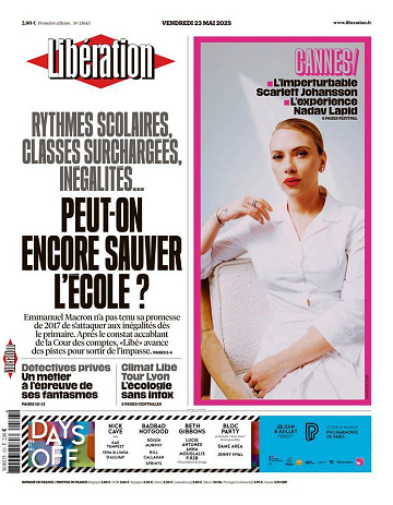 Libération du Vendredi 23 Mai 2025