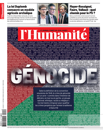 L’Humanite - 26 Mai 2025