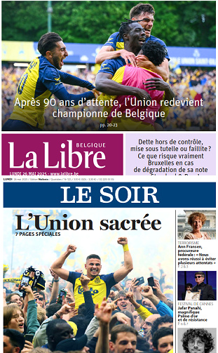 Le Soir + La Libre - 26 Mai 2025