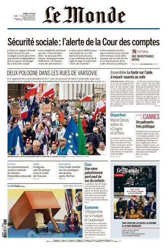 Le Monde du Mardi 27 Mai 2025