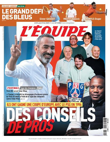 L’equipe du Jeudi 29 Mai 2025