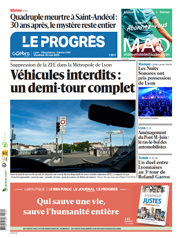 Le progrès Lyon - 30 Mai 2025