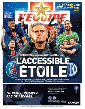 L’equipe du Samedi 31 Mai 2025