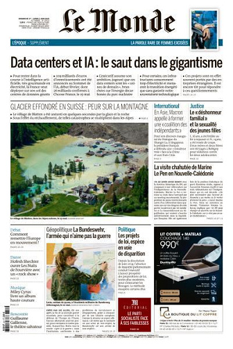 Le Monde du Dimanche 1er et Lundi 2 Juin 2025