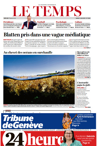 Pack Journaux Suisse - 3 Juin 2025