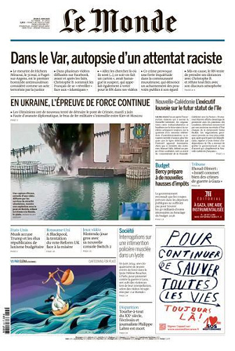 Le Monde du Jeudi 5 Juin 2025