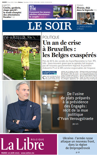 Le Soir + La Libre - 10 Juin 2025