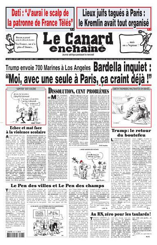Le Canard enchaîné - 11 Juin 2025