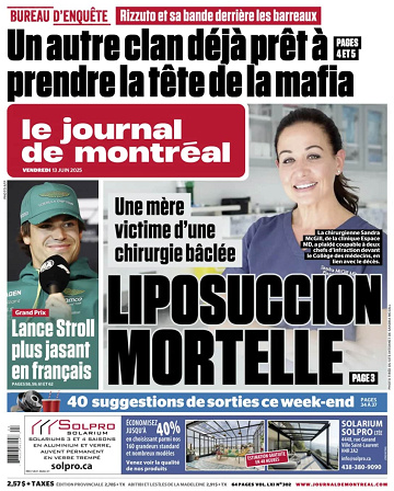 Le Journal de Montréal - 13 Juin 2025