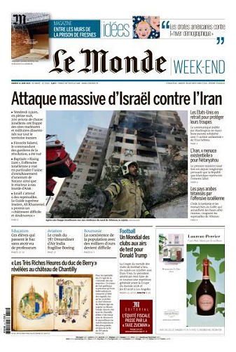 Le Monde du Samedi 14 Juin 2025