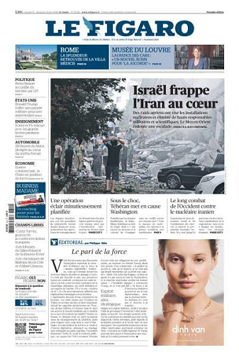 Le Figaro du Samedi 14 et Dimanche 15 Juin 2025