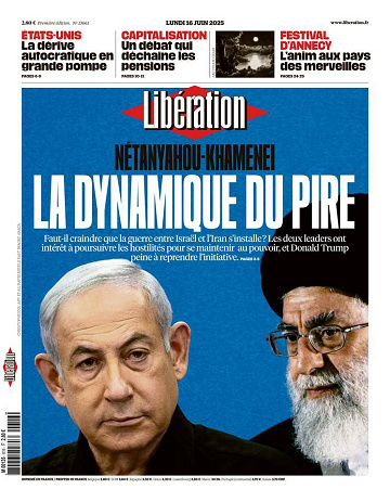 Libération du Lundi 16 Juin 2025