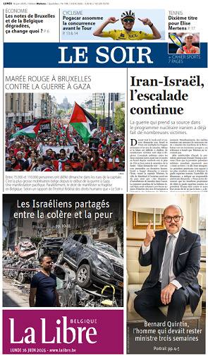Le Soir + La Libre - 16 Juin 2025