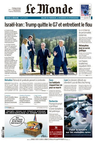 Le Monde du Mercredi 18 Juin 2025
