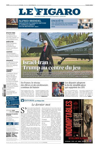 Le Figaro du Mercredi 18 Juin 2025
