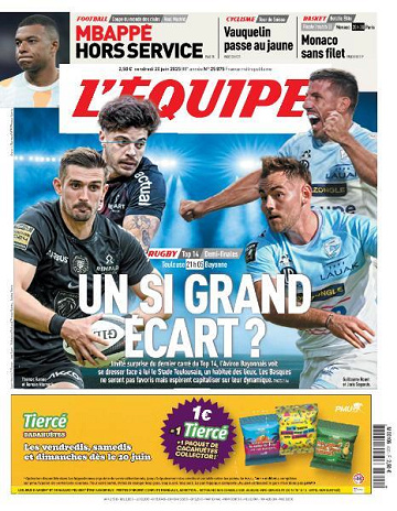 L’equipe du Vendredi 20 Juin 2025