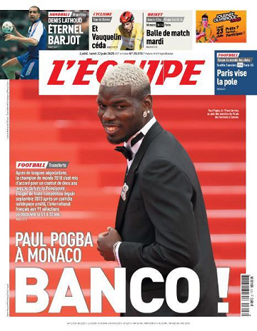 L’equipe du Lundi 23 Juin 2025