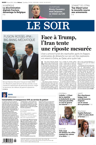 Le Soir Wallonie - 24 Juin 2025