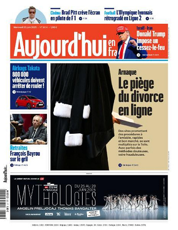 Aujourd’hui en France - 25 Juin 2025
