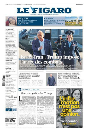 Le Figaro du Mercredi 25 Juin 2025