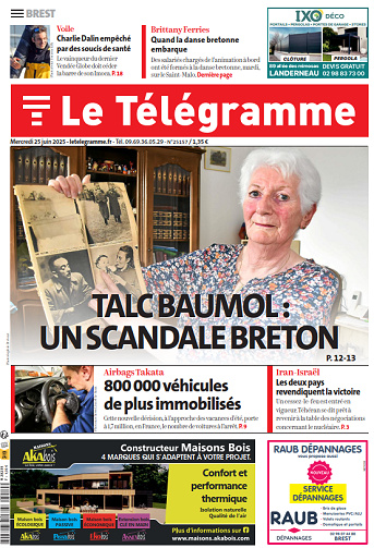 Le Télégramme [5 éditions] - 25 Juin 2025