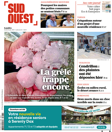 Sud Ouest (3 éditions) - 26 Juin 2025