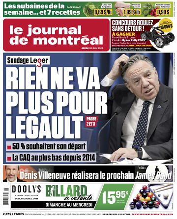 Le Journal de Montréal - 26 Juin 2025