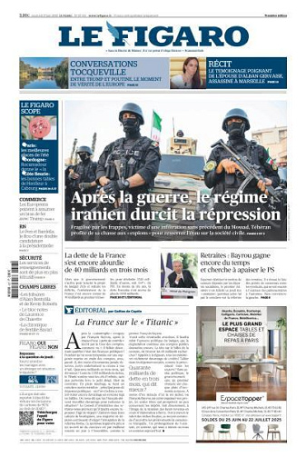 Le Figaro du Vendredi 27 Juin 2025