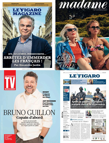 Pack Le Figaro et ses 3 suppléments - Vendredi 27 Juin 2025