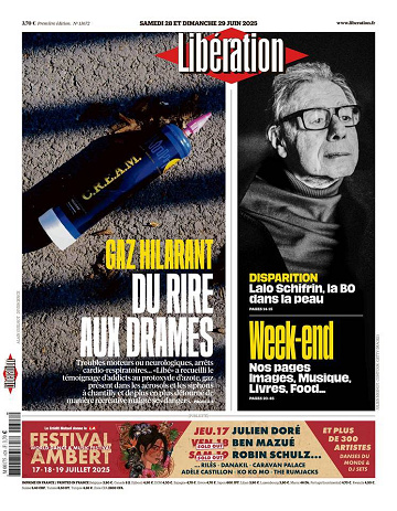 Libération du Samedi 28 et Dimanche 29 Juin 2025